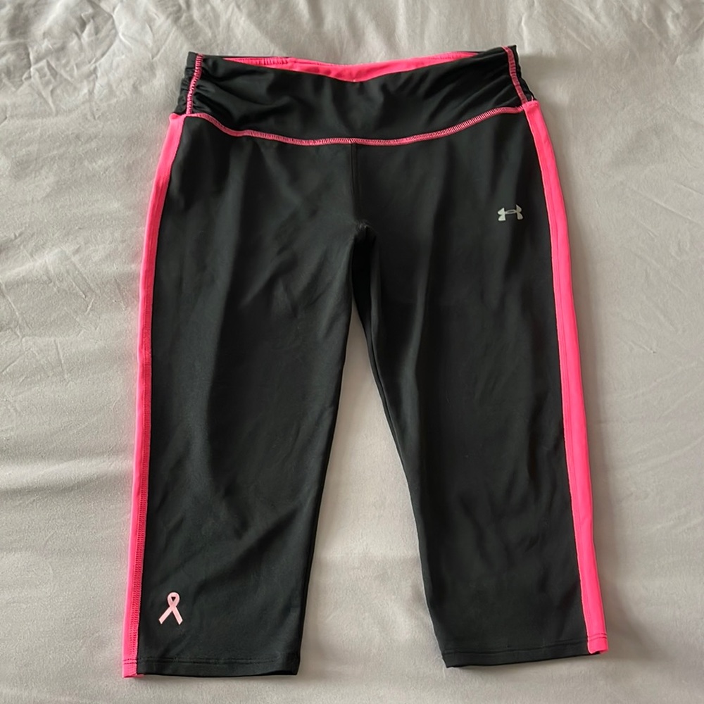 Under Armour Breast Cancer Awareness workout leggings